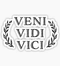 Veni Vidi Vici Caesar Victory Sticker