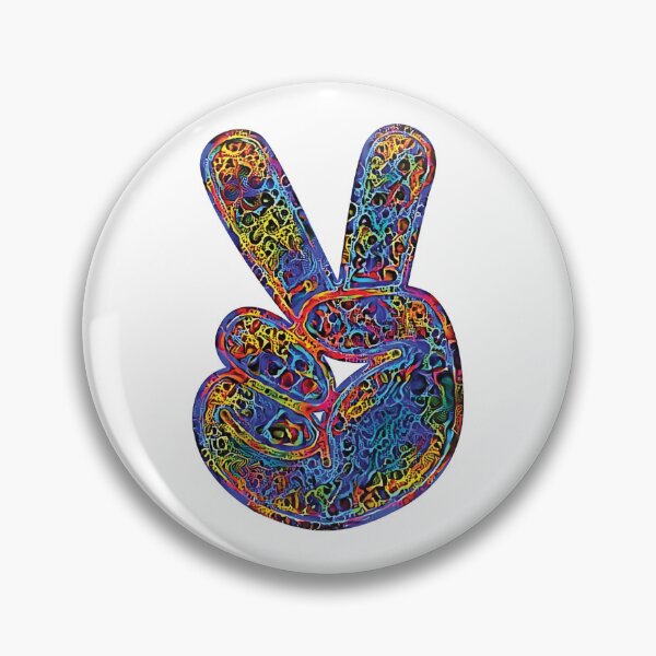 Item preview, Peace Symbol Retro Groovy Colors designed and sold by ittybittyowl.