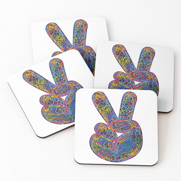Item preview, Peace Symbol Retro Groovy Colors designed and sold by ittybittyowl.