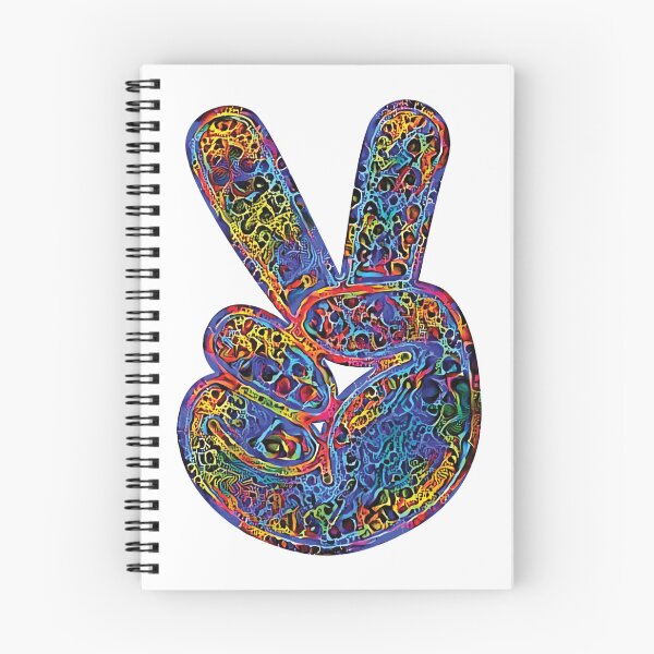 Item preview, Peace Symbol Retro Groovy Colors designed and sold by ittybittyowl.