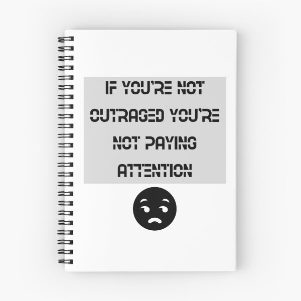Item preview, if you're not outraged you're not paying attention designed and sold by Zakaria-4.