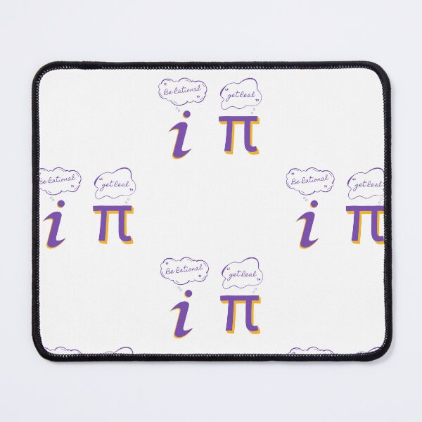 Item preview, Be Rational Get Real mathematics and funny tshirts pi and i  designed and sold by Halabe art.