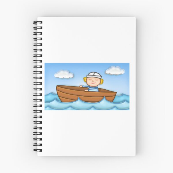 Item preview, Cute Chibi Boy In Boat - Adorable & Precious designed and sold by CreativeCranium.