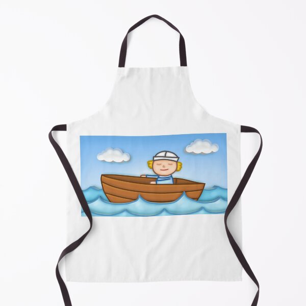 Item preview, Cute Chibi Boy In Boat - Adorable & Precious designed and sold by CreativeCranium.