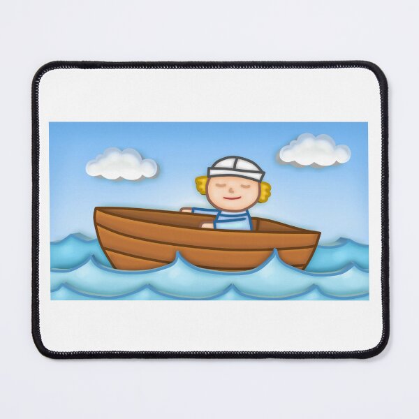 Item preview, Cute Chibi Boy In Boat - Adorable & Precious designed and sold by CreativeCranium.
