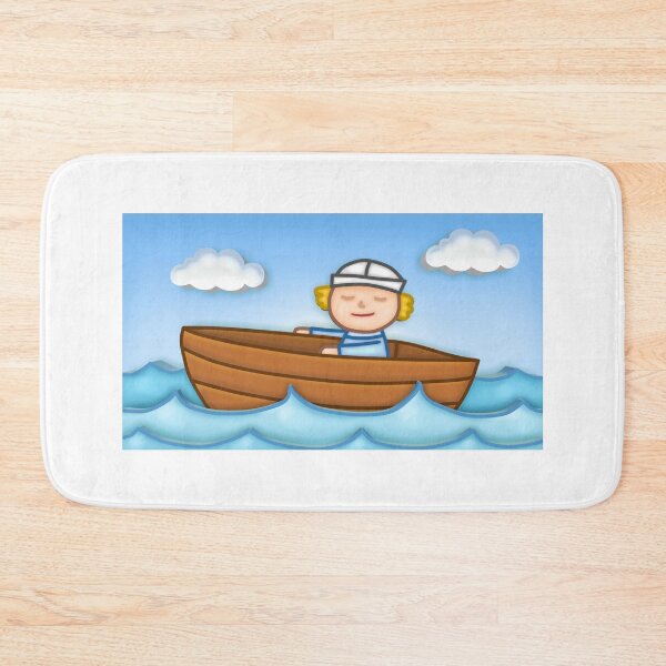 Item preview, Cute Chibi Boy In Boat - Adorable & Precious designed and sold by CreativeCranium.