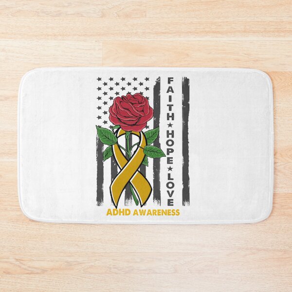 Item preview, Faith Hope Love ADHD Awareness Amarican Flag designed and sold by Kohend.