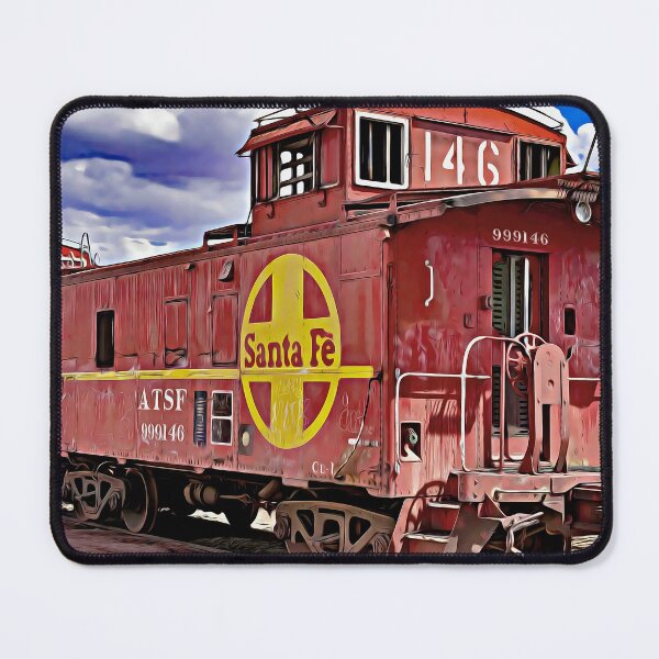 Item preview, Vintage Santa Fe Railway Caboose designed and sold by Nomadic Spirit Studios.