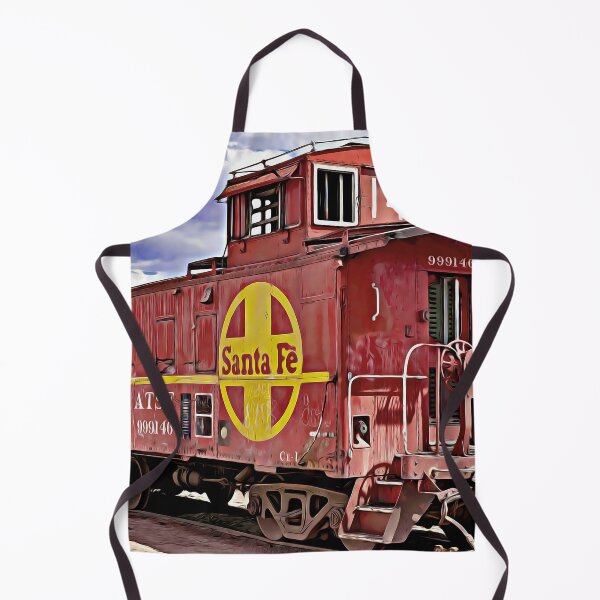 Item preview, Vintage Santa Fe Railway Caboose designed and sold by Nomadic Spirit Studios.