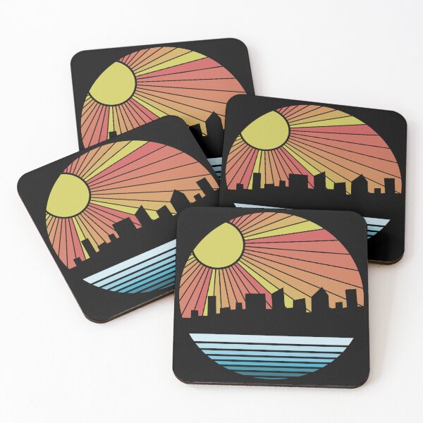 Item preview, shoreline sunset retro t-shirt designed and sold by amchtakkosa1.