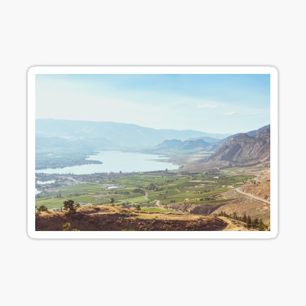 Item preview, Osoyoos Lake and Vineyards Valley View in Summer designed and sold by Amy Mitchell.