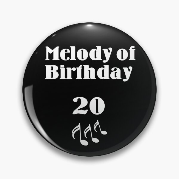 Item preview, meldoy of birthday, 20th, musician, birthday present designed and sold by Kirei-Lily.