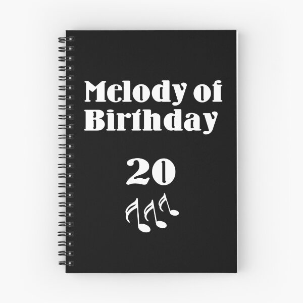 Item preview, meldoy of birthday, 20th, musician, birthday present designed and sold by Kirei-Lily.