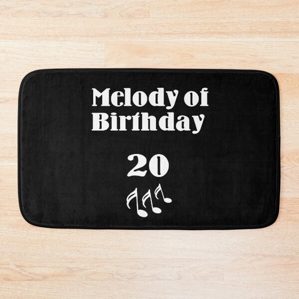Item preview, meldoy of birthday, 20th, musician, birthday present designed and sold by Kirei-Lily.