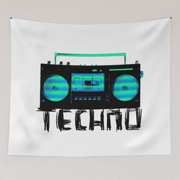 Item preview, Music Vintage Techno Radio for Techno DJ designed and sold by badlydrawnbabe.