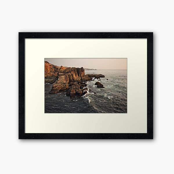 Wine Dark Sea at Salt Point Framed Art Print