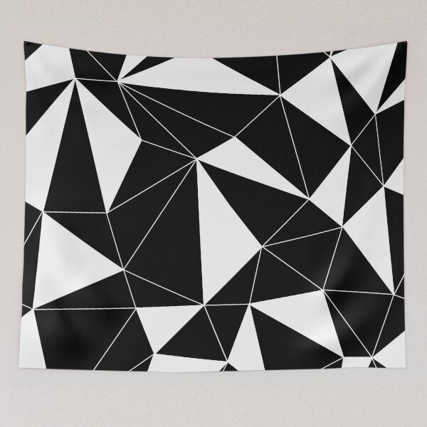 Item preview,  Triangles black and white pattern designed and sold by cutecrazytshirt.