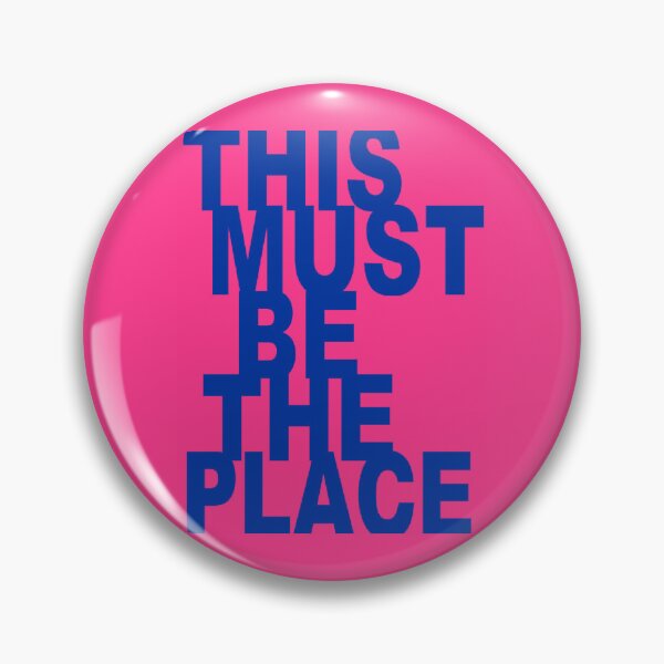Item preview, MUST BE THE PLACE - pink and blue designed and sold by Julia Santos.