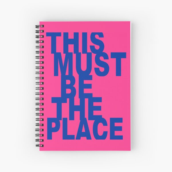 Item preview, MUST BE THE PLACE - pink and blue designed and sold by Julia Santos.