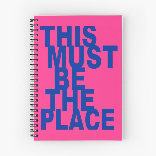 Item preview, MUST BE THE PLACE - pink and blue designed and sold by Julia Santos.
