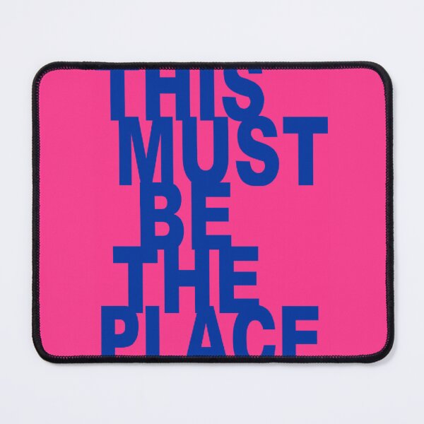 Item preview, MUST BE THE PLACE - pink and blue designed and sold by Julia Santos.