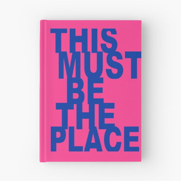 Item preview, MUST BE THE PLACE - pink and blue designed and sold by Julia Santos.