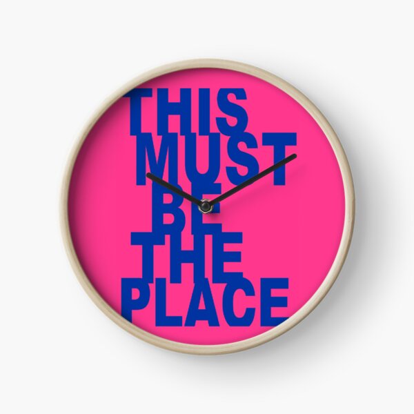 Item preview, MUST BE THE PLACE - pink and blue designed and sold by Julia Santos.