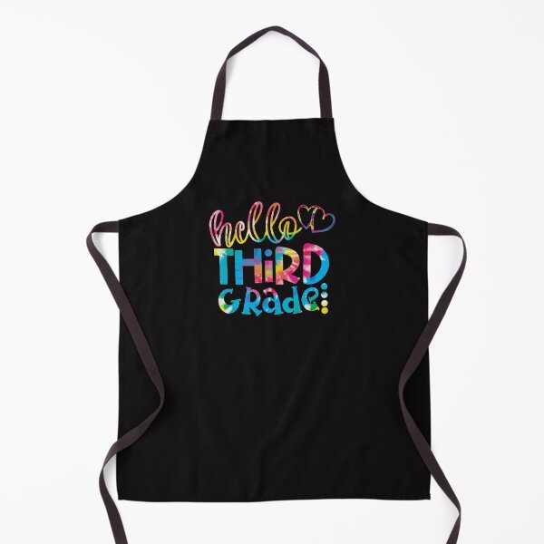 Item preview, hello 3rd grade third grade teacher tie dye back to school designed and sold by Aimyashoppy.