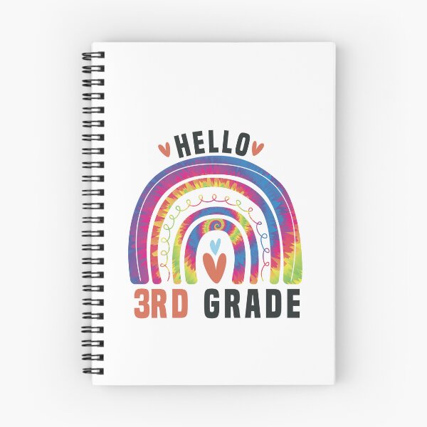 Item preview, Hello 3rd Grade teachers rainbow tie dye back to school cool  designed and sold by Aimyashoppy.
