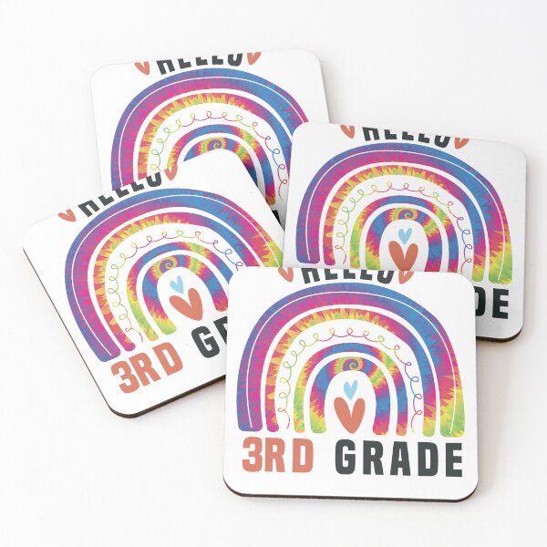 Item preview, Hello 3rd Grade teachers rainbow tie dye back to school cool  designed and sold by Aimyashoppy.