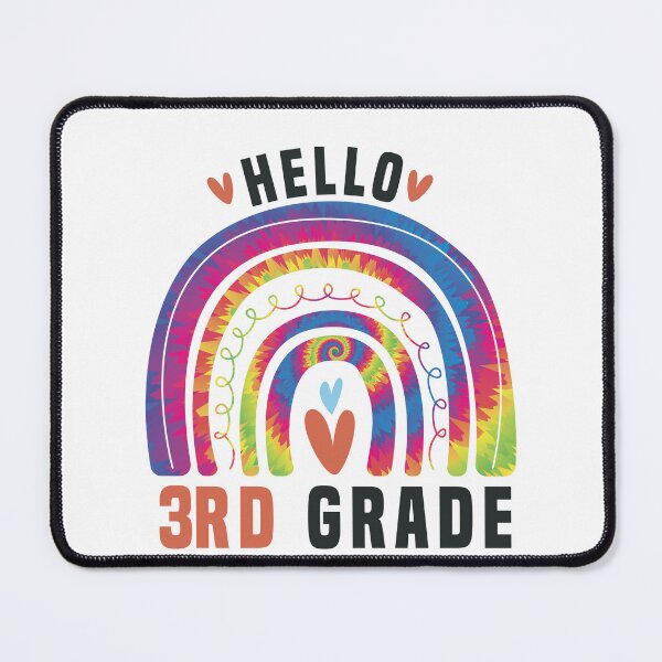 Item preview, Hello 3rd Grade teachers rainbow tie dye back to school cool  designed and sold by Aimyashoppy.
