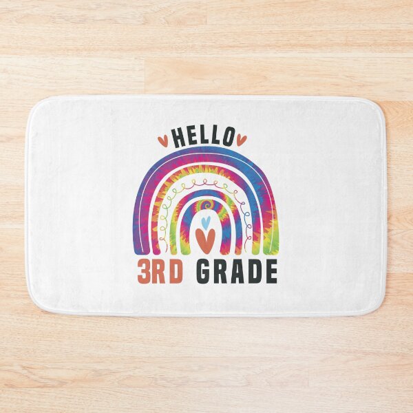 Item preview, Hello 3rd Grade teachers rainbow tie dye back to school cool  designed and sold by Aimyashoppy.