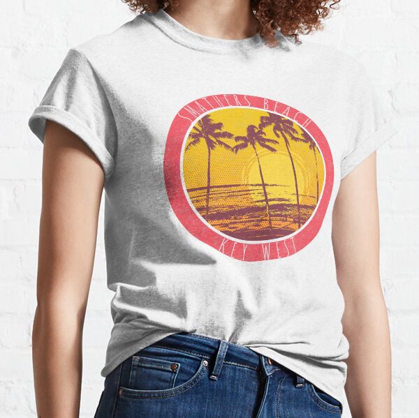Item preview, Smathers Beach Key West Florida Vintage Surfing Sunset designed and sold by earth-sky-and-i.
