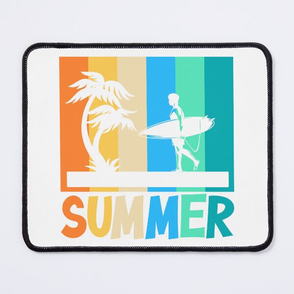 Item preview, Stylized Summer Surfing Lifestyle Fun Graphic Tshirt Men Women Kids designed and sold by Flashy Flamingo.