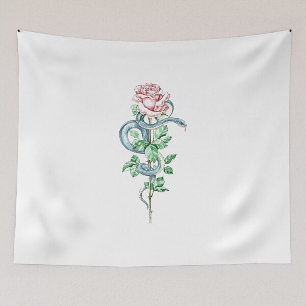 Item preview, Snake Wrapped Around Rose designed and sold by ShopSVGStyles.