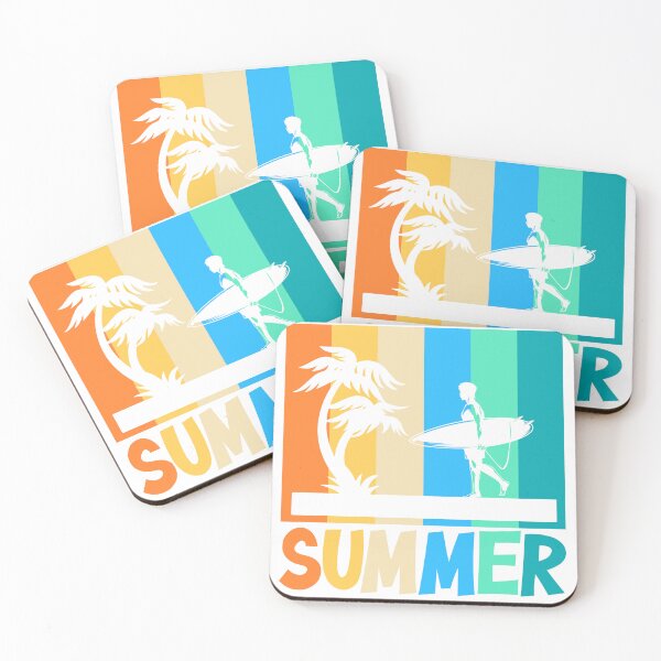 Item preview, Stylized Summer Surfing Lifestyle Fun Graphic Tshirt Men Women Kids designed and sold by Flashy Flamingo.