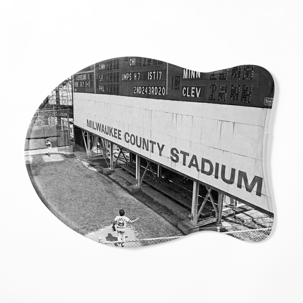 Milwaukee County Stadium • MKE WI Sticker for Sale by MKE Rhine