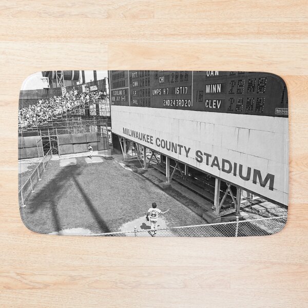 Item preview, Milwaukee County Stadium Bullpen, Milwaukee Baseball Stadium, Old Ballpark, Old Stadium, Milwaukee County Stadium Outfield Scoreboard, Bleachers, Bleacher bums, Brew Crew,  designed and sold by Nostrathomas66.