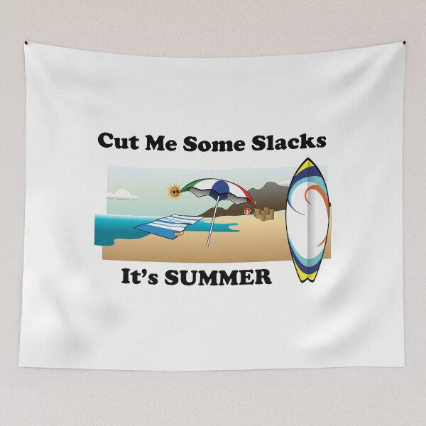 Item preview, Cut Me Some Slacks It's Summer Ocean Sand Surfboard designed and sold by K0tK0tu.