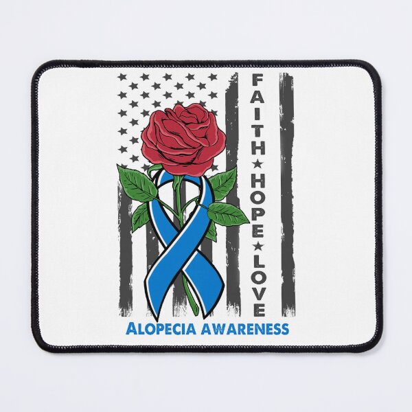 Item preview, Faith Hope Love Alopecia Awareness Amarican Flag designed and sold by Kohend.