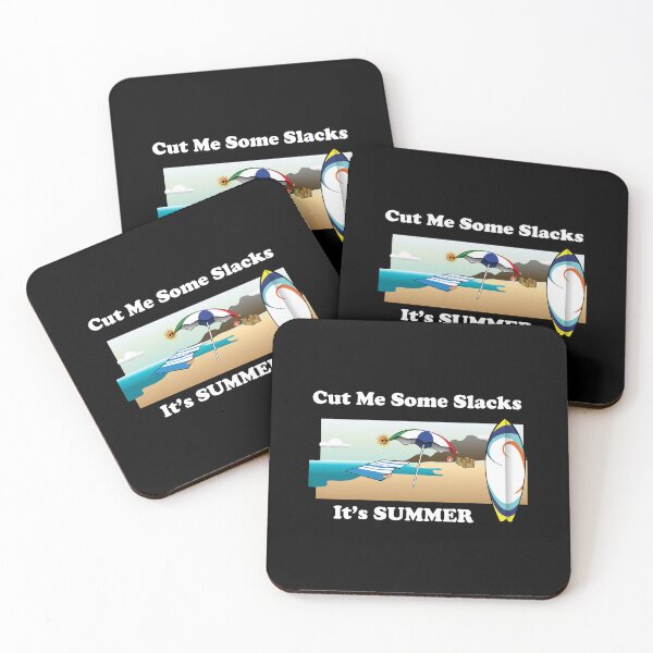Item preview, Cut Me Some Slacks It's Summer Ocean Sand Surfboard designed and sold by K0tK0tu.