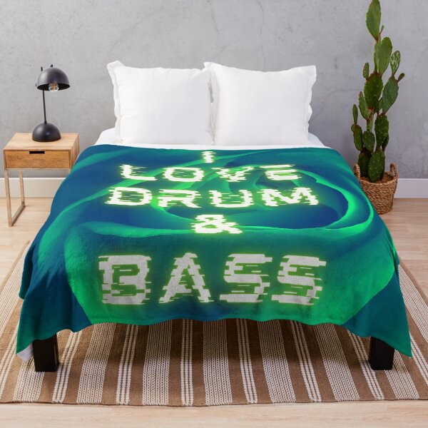 Item preview, I love Drum & Bass green Rose. designed and sold by Bumpulous.