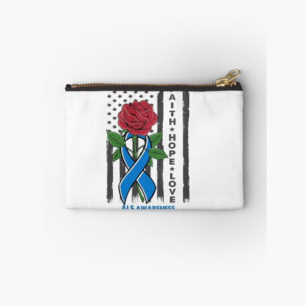 Item preview, Faith Hope Love ALS Awareness Amarican Flag designed and sold by Kohend.