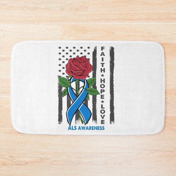 Item preview, Faith Hope Love ALS Awareness Amarican Flag designed and sold by Kohend.