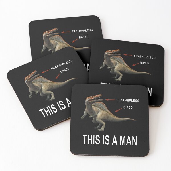 Item preview, Spinosaurus - This is a Man / Featherless Biped - Behold A Man designed and sold by AntiPolitical.