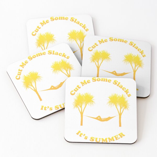 Item preview, Cut Me Some Slacks It's Summer, palm trees, hammock, summer ttime designed and sold by K0tK0tu.