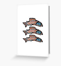 Upstream Swim Greeting Card