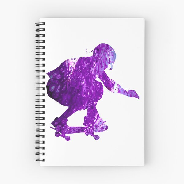 Item preview, Purple Skateboarder designed and sold by PaintedbyCarol.