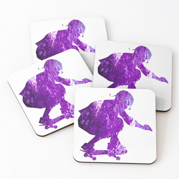 Item preview, Purple Skateboarder designed and sold by PaintedbyCarol.