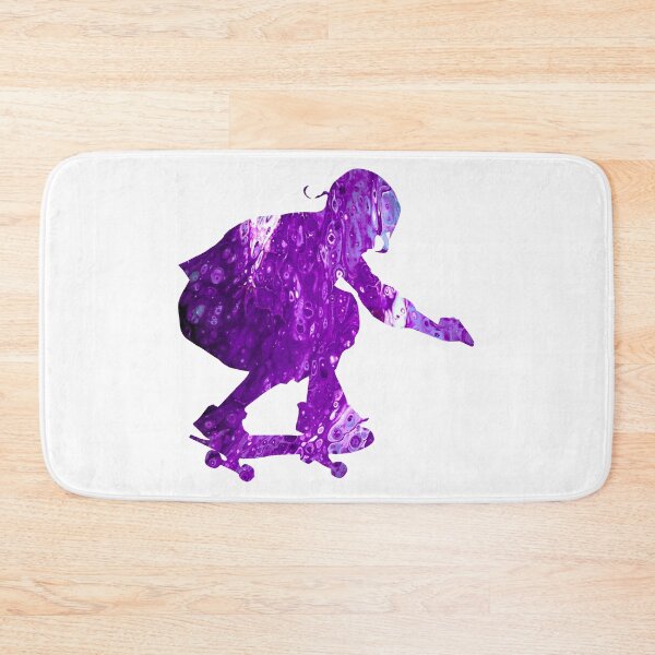 Item preview, Purple Skateboarder designed and sold by PaintedbyCarol.
